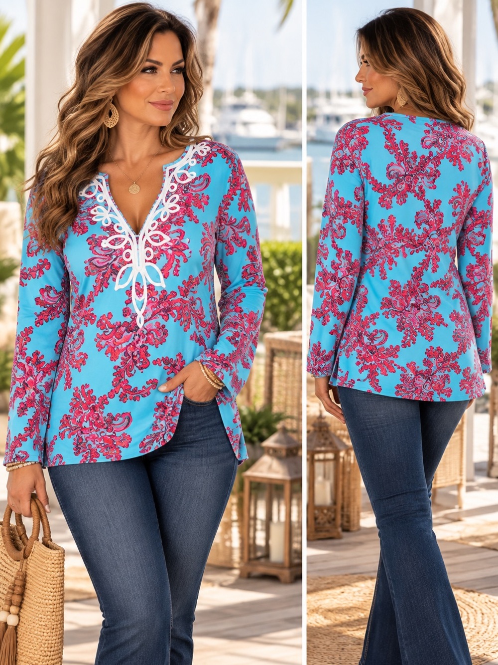 LILLY PULITZER Westley Knit Tunic EUC